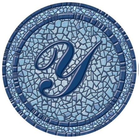 Lamatek Lamatek 67B00-0043Y 59 in. dia. Monogram Mosaic Poolsaic Mat- Y 67B00-0043Y